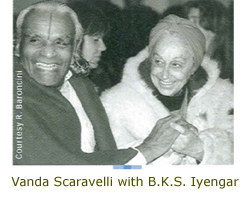 Vanda2 Vanda Scaravelli with B.K.S. Iyengar