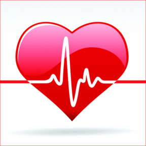 graphic of heart beat on red heart