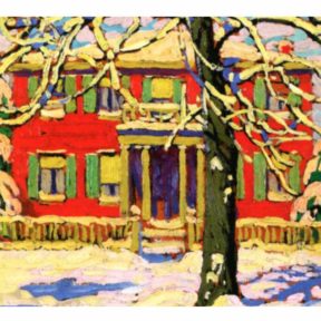 Red House in winter