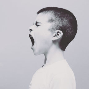 boy with mouth wide open