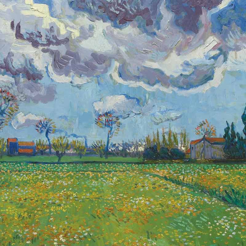 Under a Stormy Sky-Van Gogh
