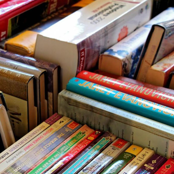 sale table of books