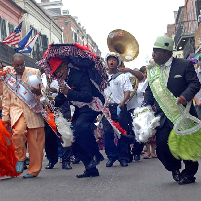 New Orleans Mardi Gras band