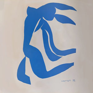 Woman moving freely, Matisse stencil