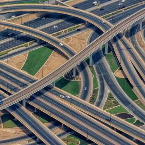 network of roads